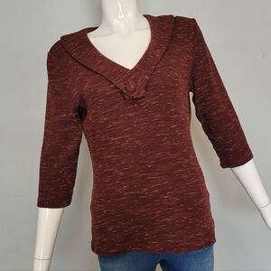Voodoo Vixen Vneck Button Top, VGUC, Size M